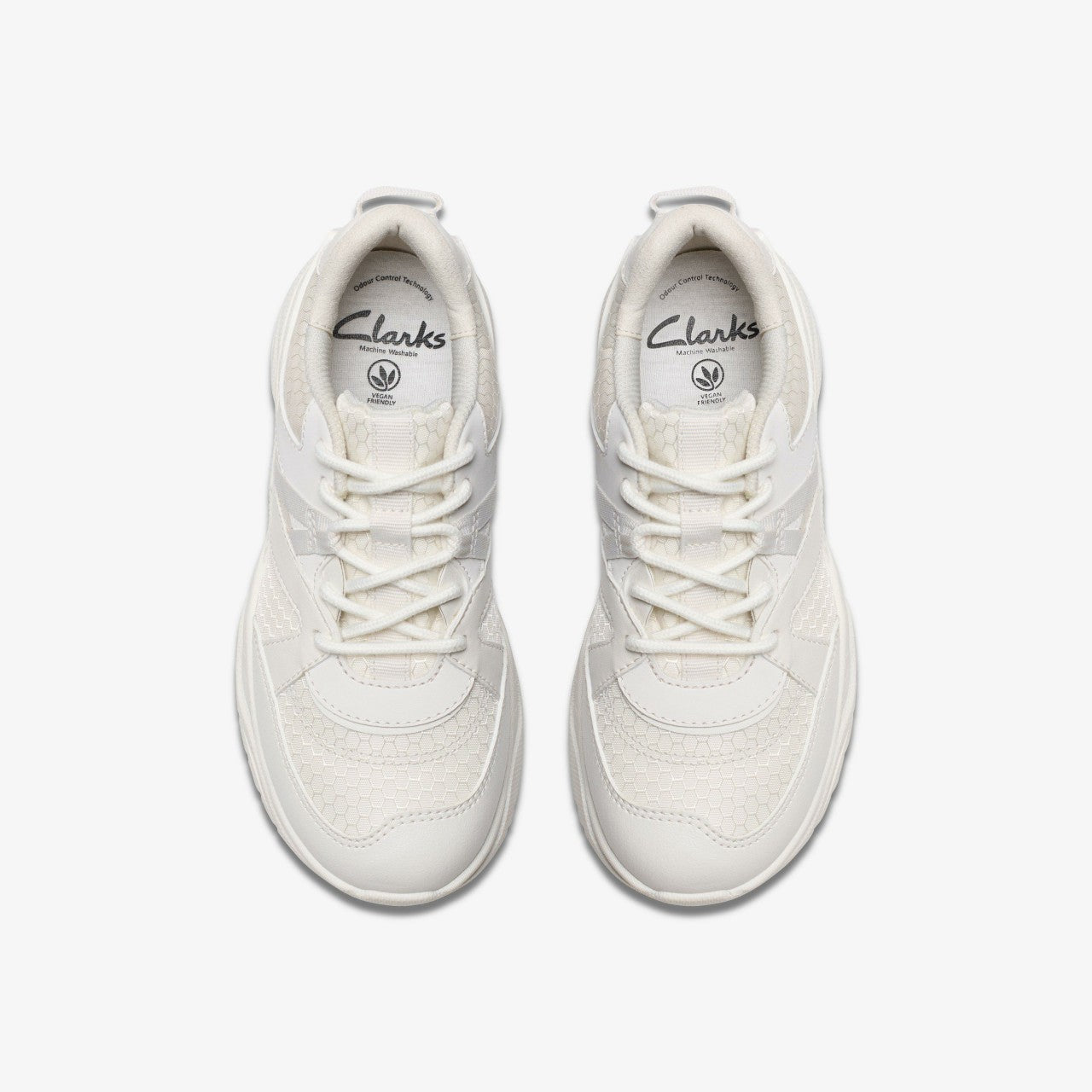 Feather Pace Older White | Clarks online