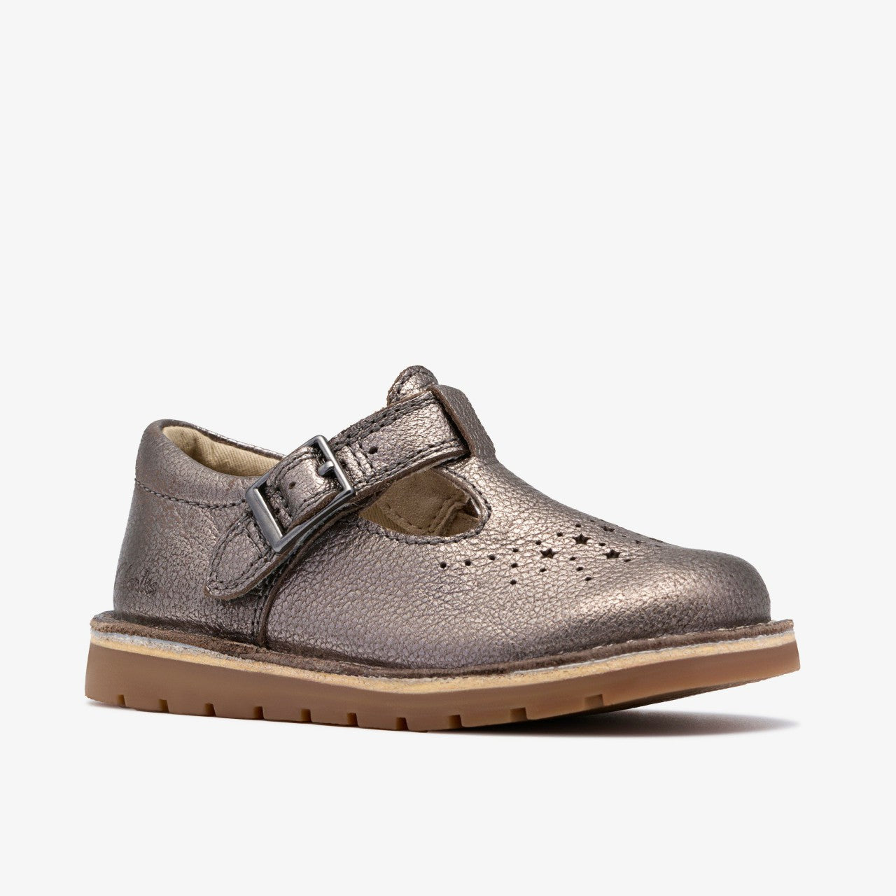 Joyful Skip Toddler Pewter | Clarks on Sale