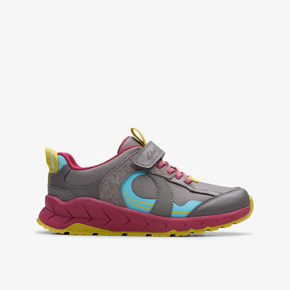 Selva Hero Kid Dark Grey Combination | Clarks outlet