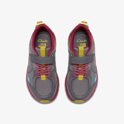 Selva Hero Kid Dark Grey Combination | Clarks outlet