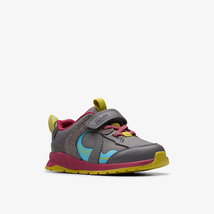 Selva Hero Toddler Dark Grey Combination | Clarks outlet