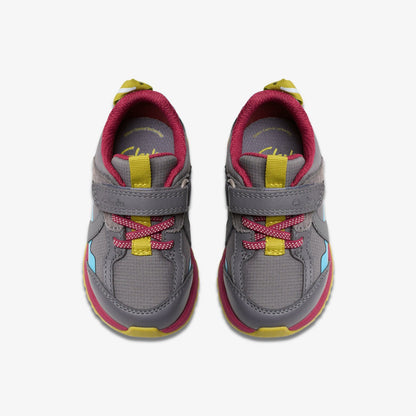 Selva Hero Toddler Dark Grey Combination | Clarks outlet