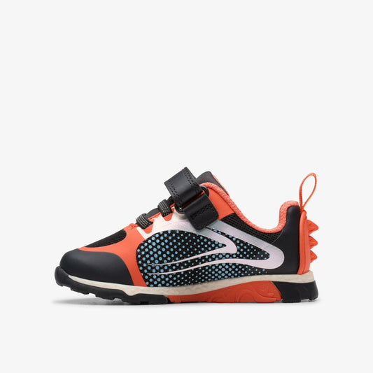 Steggy 2 Fly Toddler Black/Orange | Clarks outlet