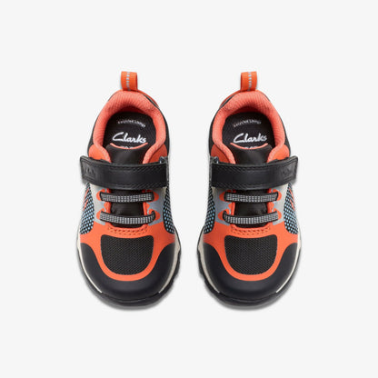 Steggy 2 Fly Toddler Black/Orange | Clarks outlet