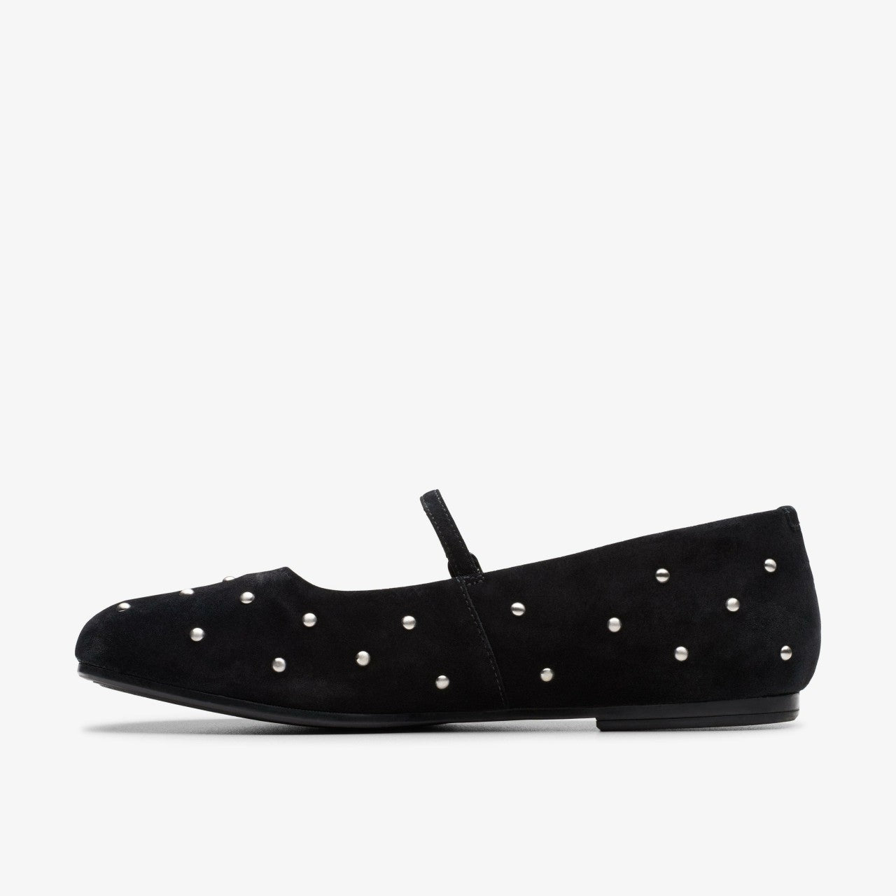 Livia Stud Black Suede | Clarks for sale