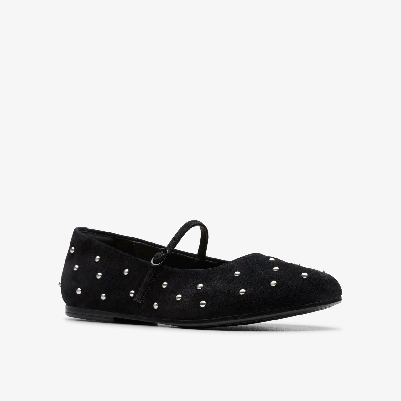 Livia Stud Black Suede | Clarks for sale