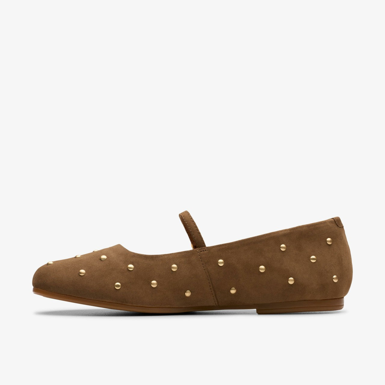 Livia Stud Walnut Suede | Clarks Sale