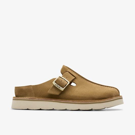 Solsbury Mule Dark Sand Suede | Clarks online