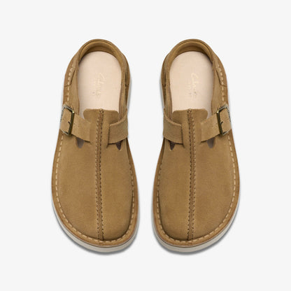 Solsbury Mule Dark Sand Suede | Clarks online