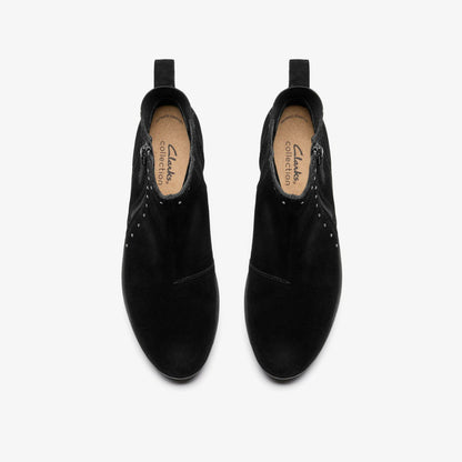 Zylah Willow Black Suede | Clarks on Sale