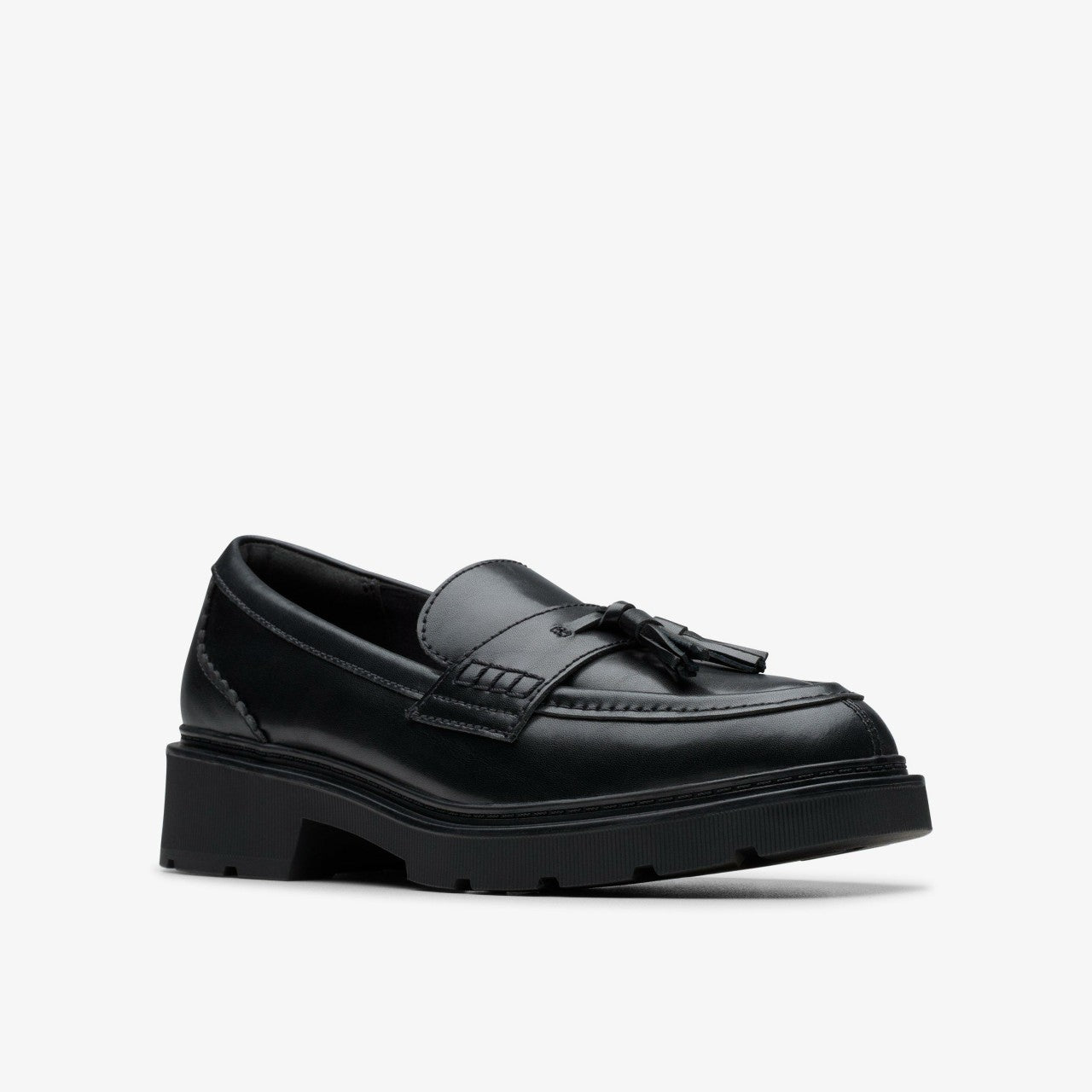 Lauryl Tassel Black Leather | Clarks for sale