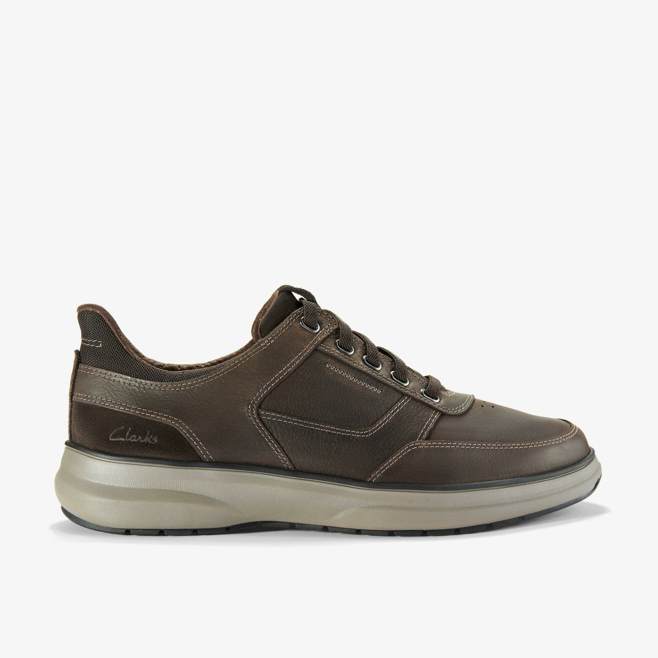 Mullan Easy Dark Brown Leather | Clarks online