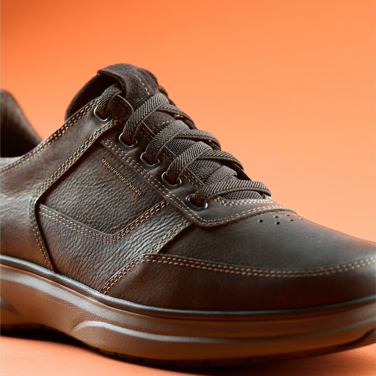 Mullan Easy Dark Brown Leather | Clarks online