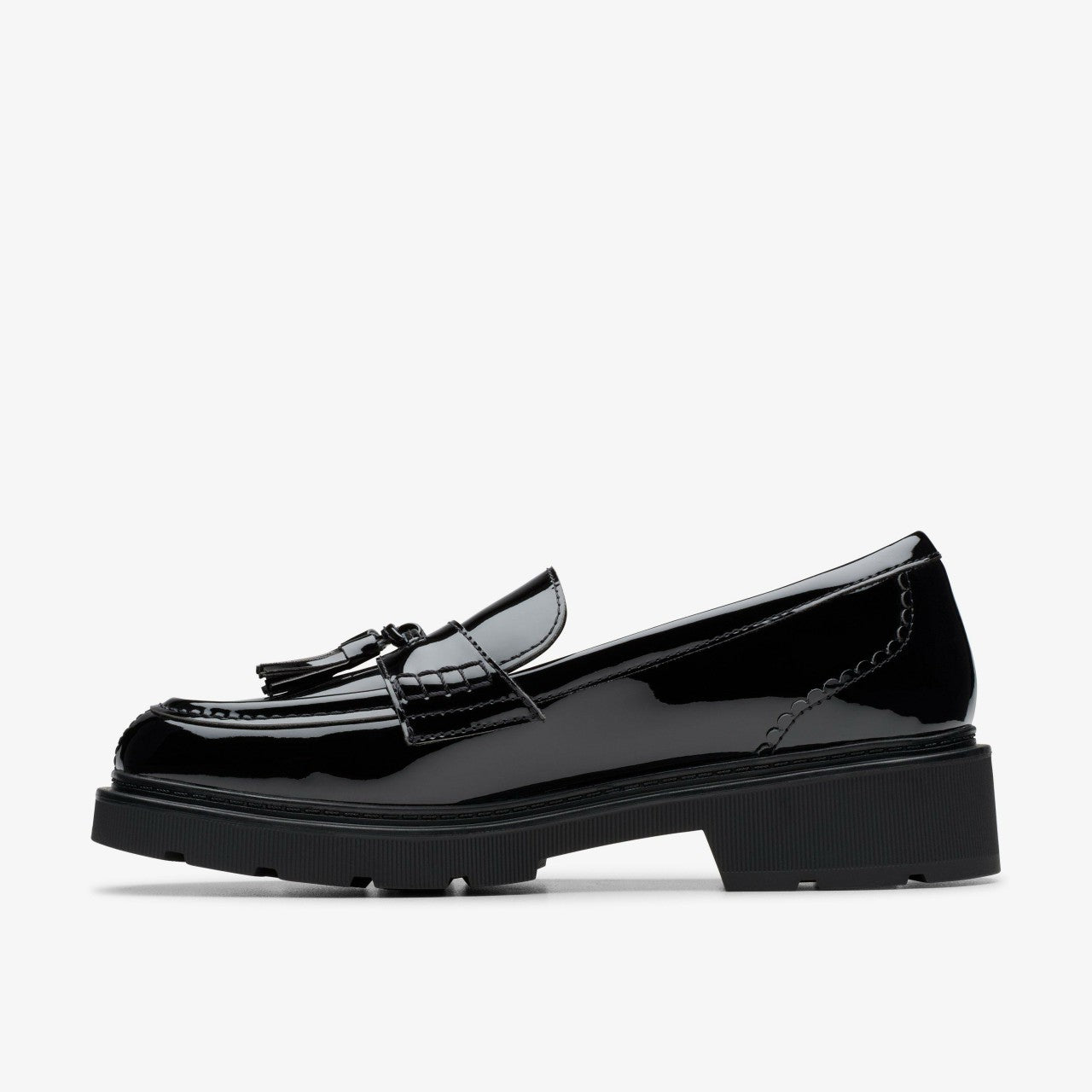 Lauryl Tassel Black Patent | Clarks online