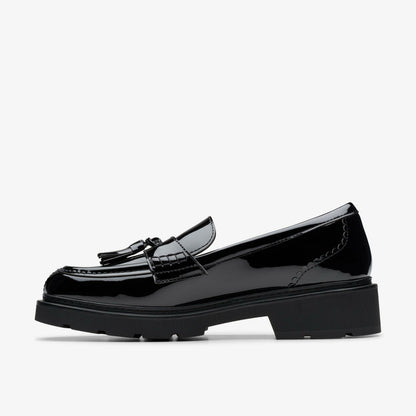 Lauryl Tassel Black Patent | Clarks online