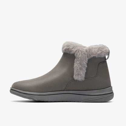 Brinkley Fur Dark Grey Combination | Clarks Sale