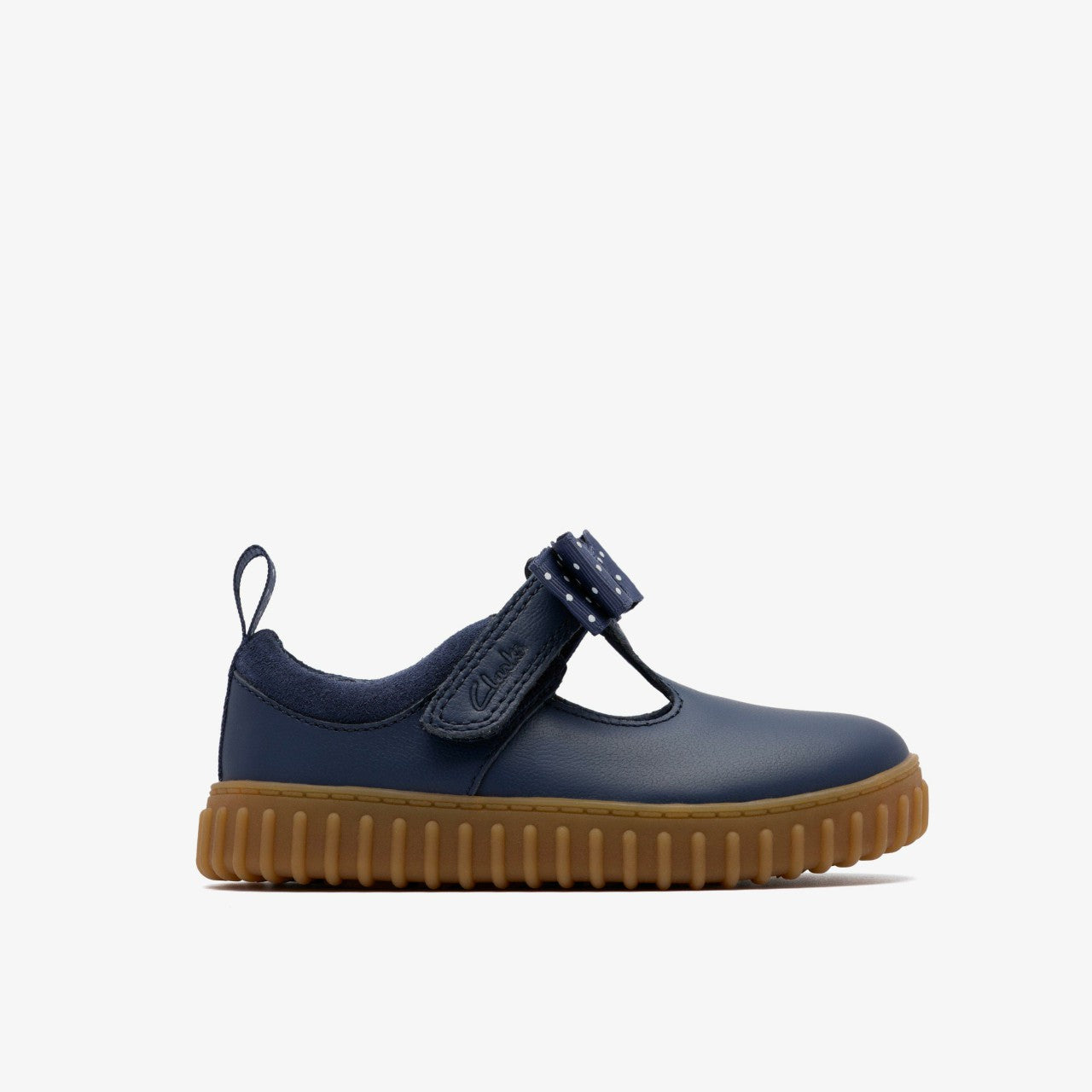 Cove Bow Toddler Navy Leather | Clarks online