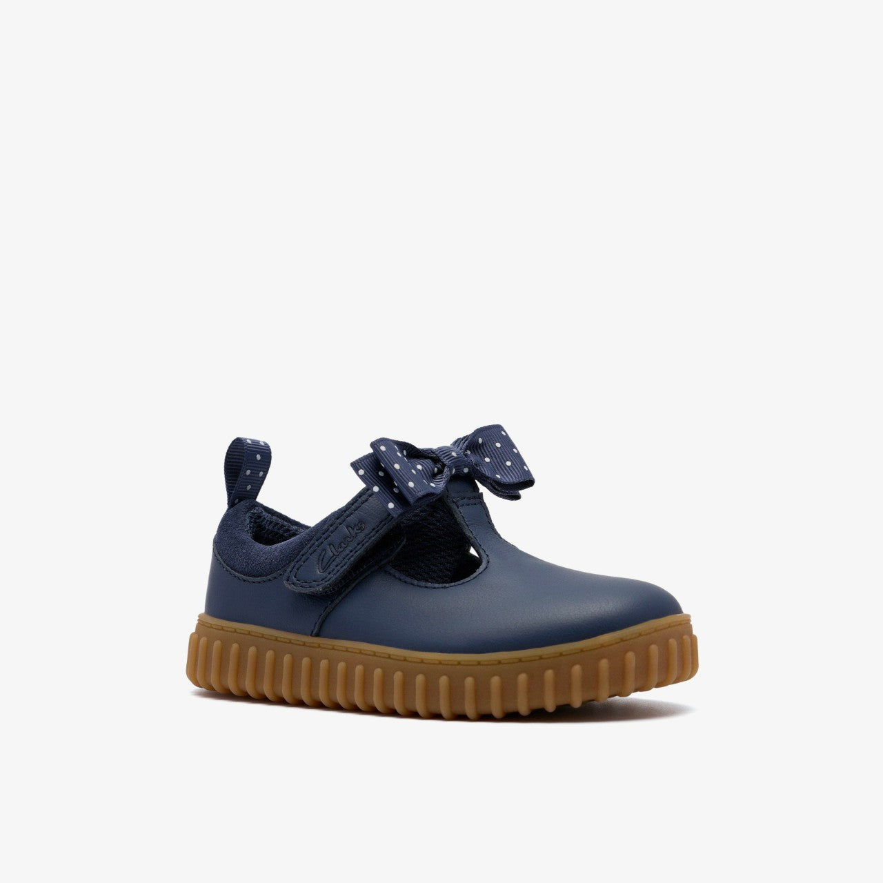 Cove Bow Toddler Navy Leather | Clarks online