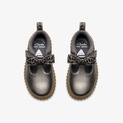 Cove Bow Toddler Silver Metallic | Clarks on Sale