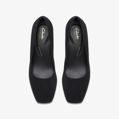 Fernie Court Black Suede | Clarks outlet