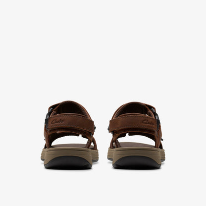 Saltway Edge Dark Brown Leather | Clarks outlet