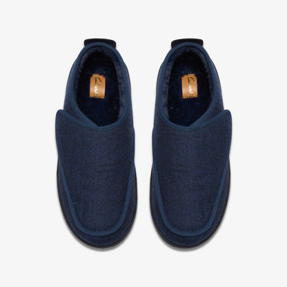 King Riptape Slipper Navy Interest | Clarks online