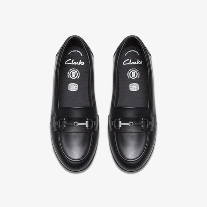 Finja Loafer Older Black Leather | Clarks outlet