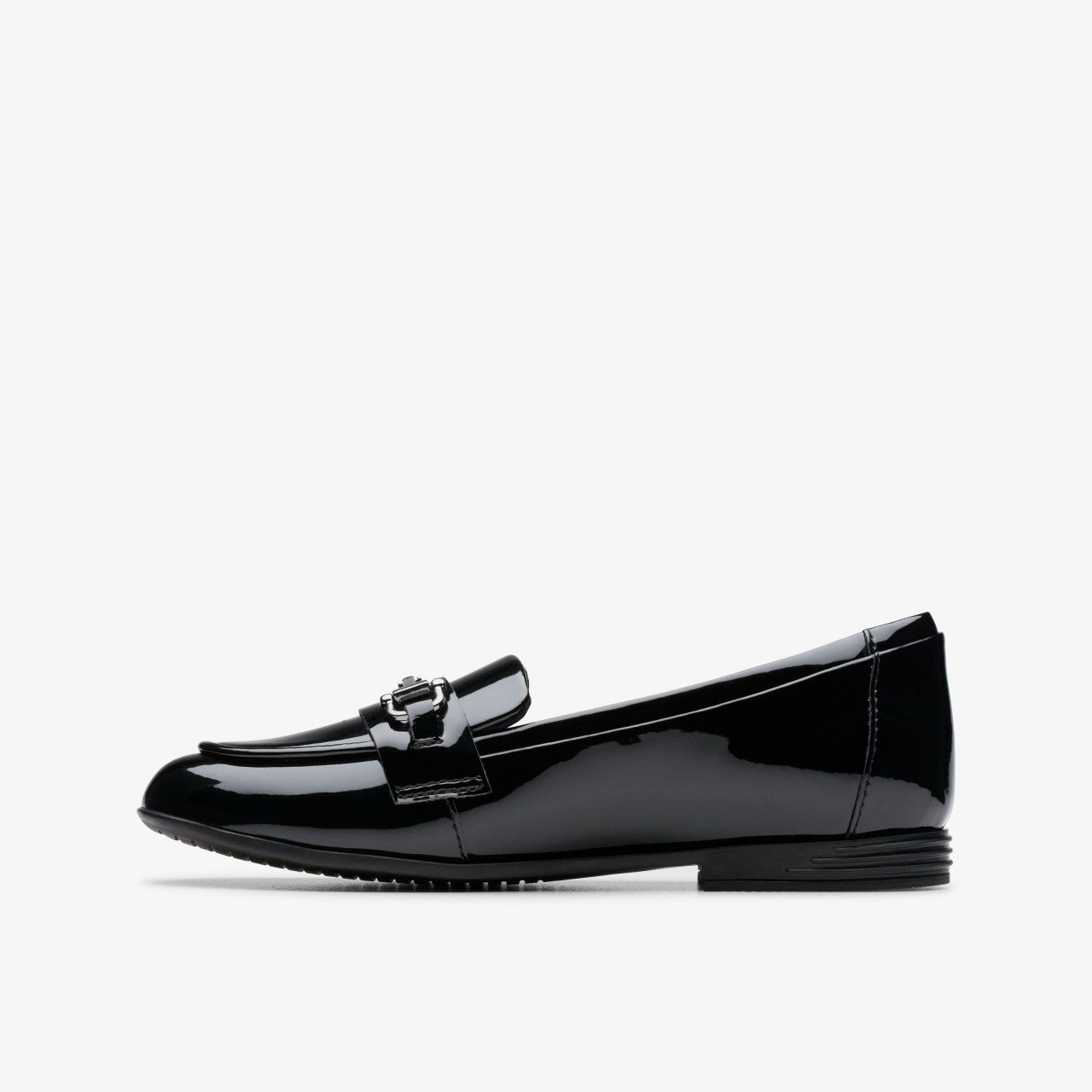 Finja Loafer Older Black Patent | Clarks discount