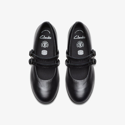 Finja Bar Older Black Leather | Clarks on Sale