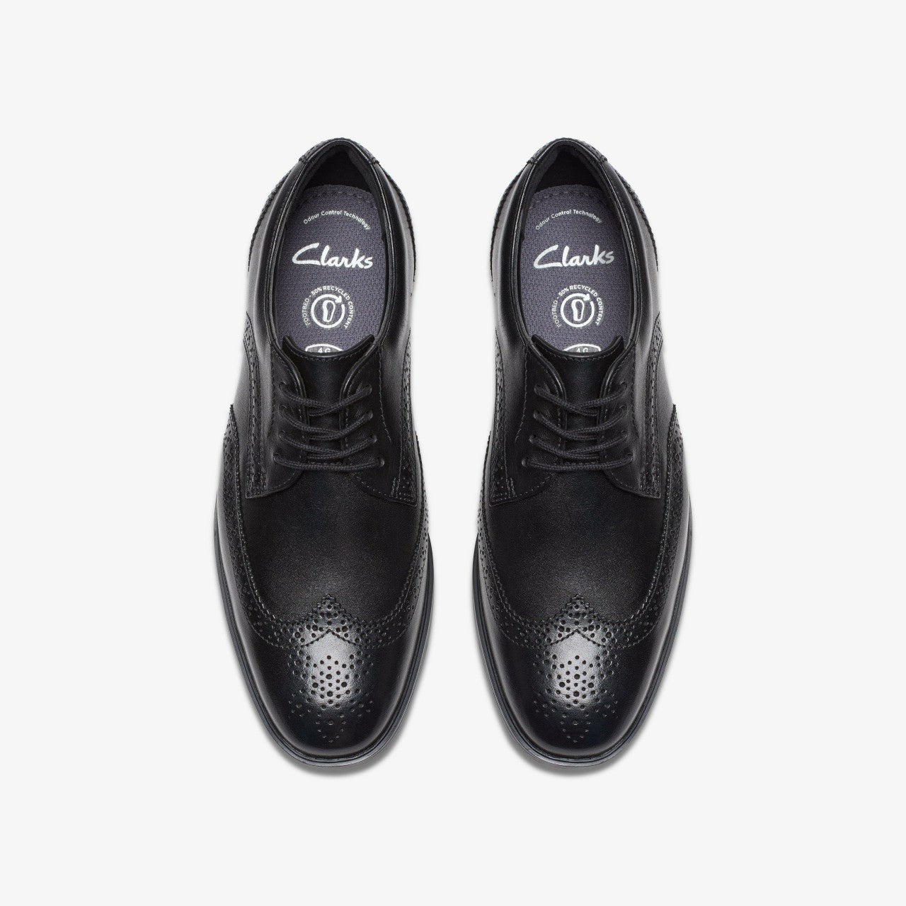 Jonwin Wing Youth Black Leather | Clarks online