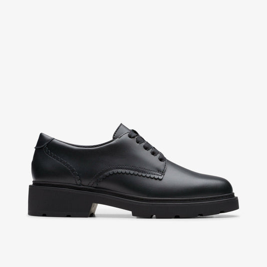 Eris Pure Youth Black Leather | Clarks outlet