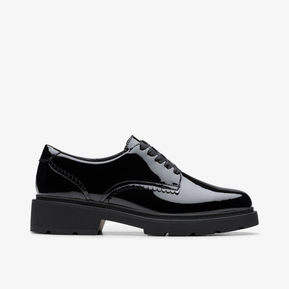 Eris Pure Youth Black Patent | Clarks Sale