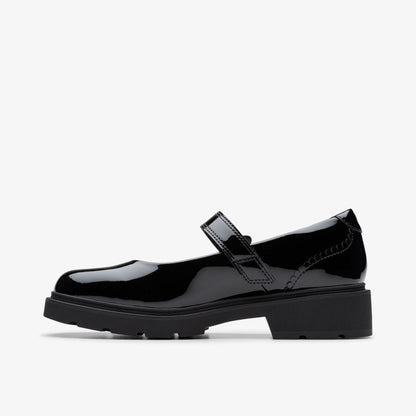 Eris Jane Youth Black Patent | Clarks discount