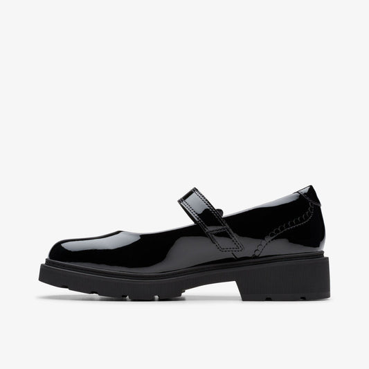 Eris Jane Youth Black Patent | Clarks discount