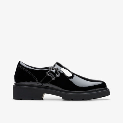 Eris Hope Youth Black Patent | Clarks for sale