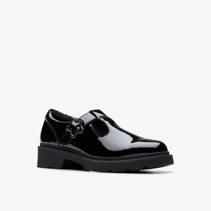 Eris Hope Youth Black Patent | Clarks for sale