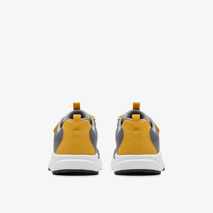 Deyes Dash Kid Grey Synthetic | Clarks Sale