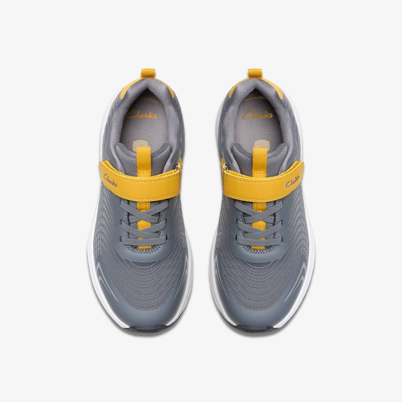 Deyes Dash Kid Grey Synthetic | Clarks Sale