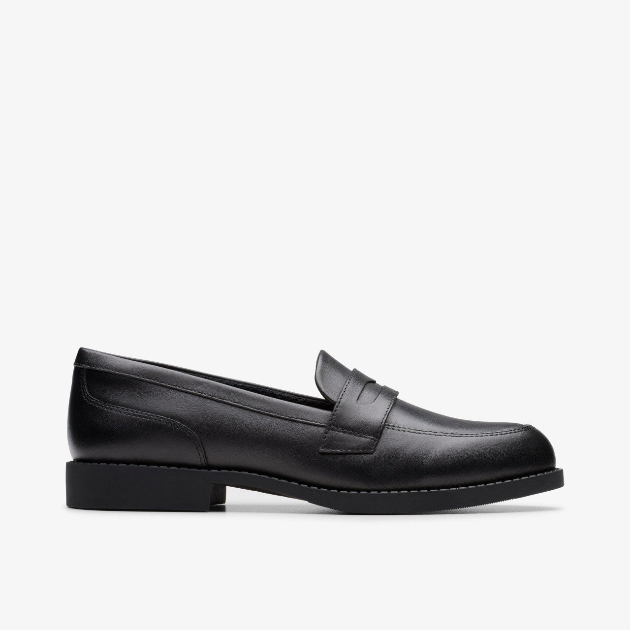 Tapa Edge Youth Black Leather | Clarks for sale