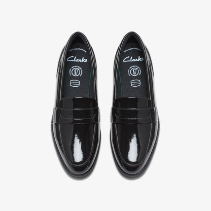Tapa Edge Youth Black Patent | Clarks on Sale