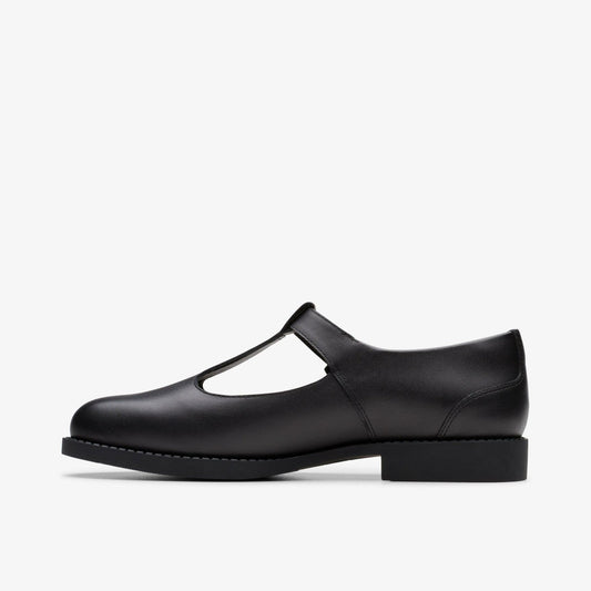 Tapa Hope Youth Black Leather | Clarks on Sale
