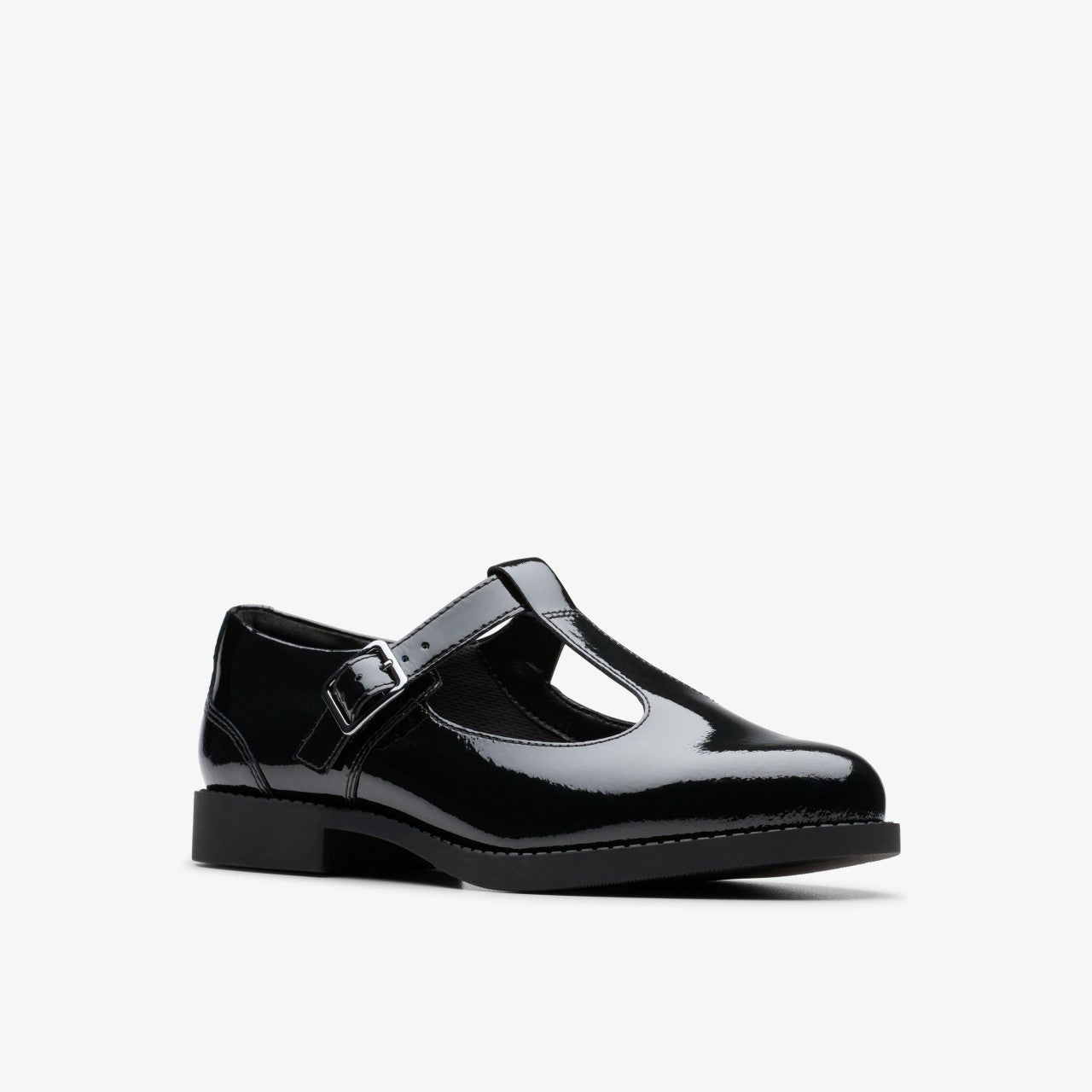 Tapa Hope Youth Black Patent | Clarks for sale