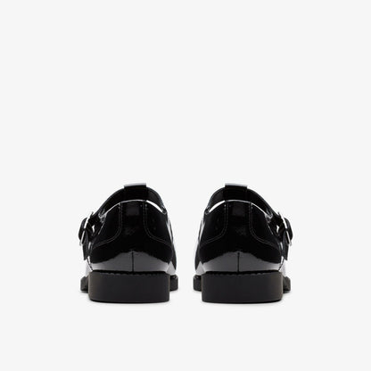 Tapa Hope Youth Black Patent | Clarks for sale