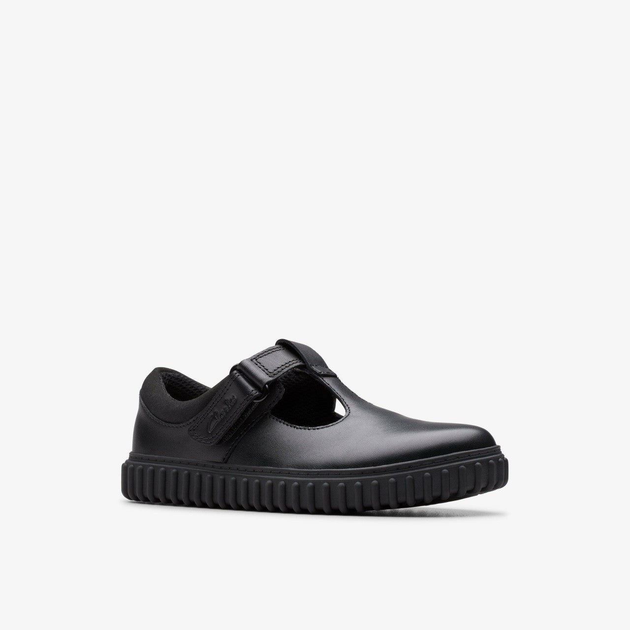 Cove Hope Kid Black Leather | Clarks for sale
