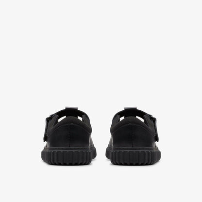 Cove Hope Kid Black Leather | Clarks for sale