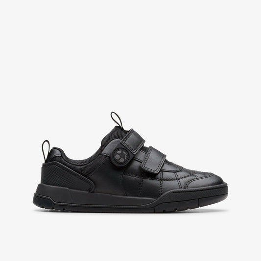 Laser Cross Kid Black Leather | Clarks outlet