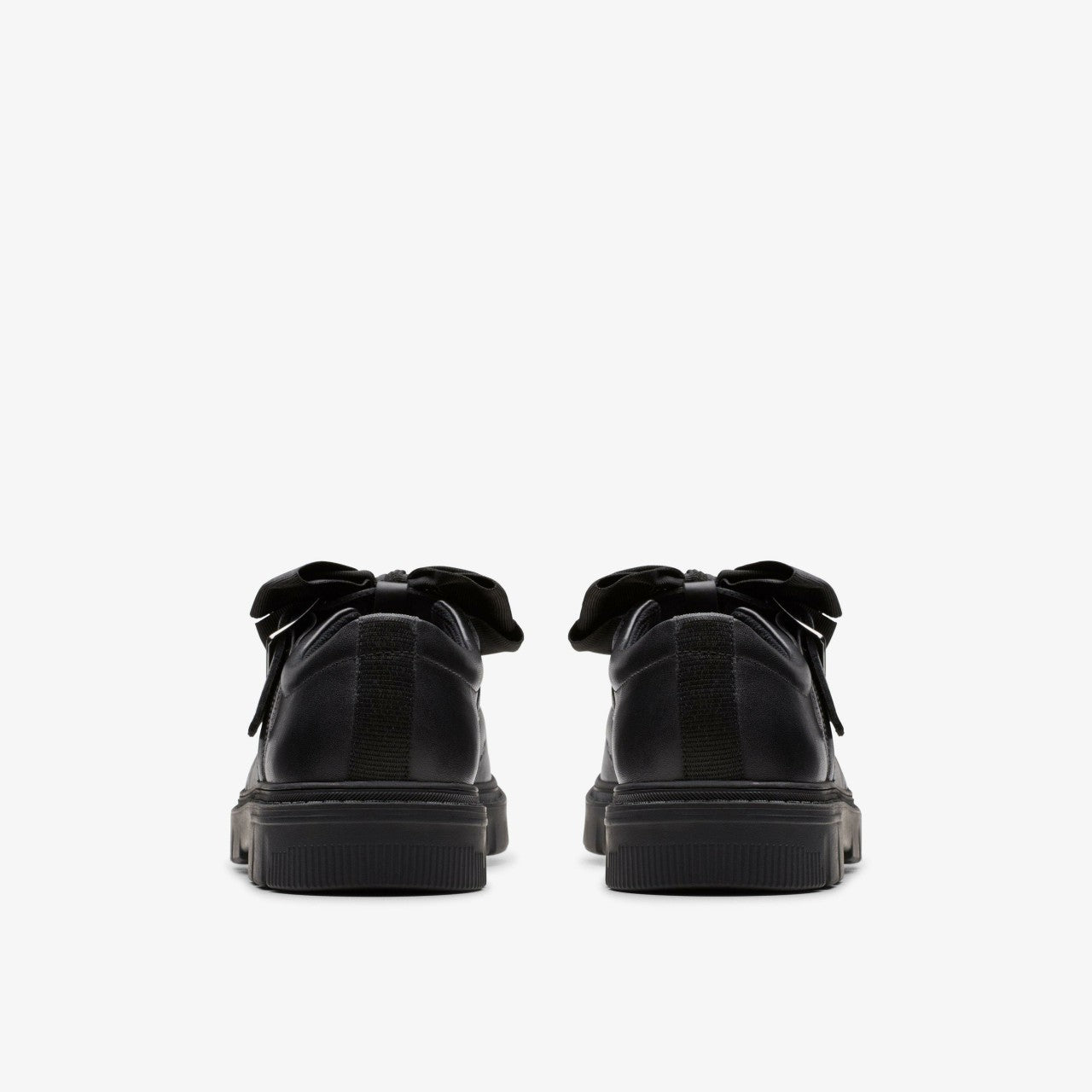 Lorcam Jane Youth Black Leather | Clarks for sale
