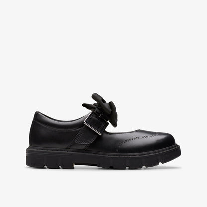 Lorcam Jane Kid Black Leather | Clarks for sale
