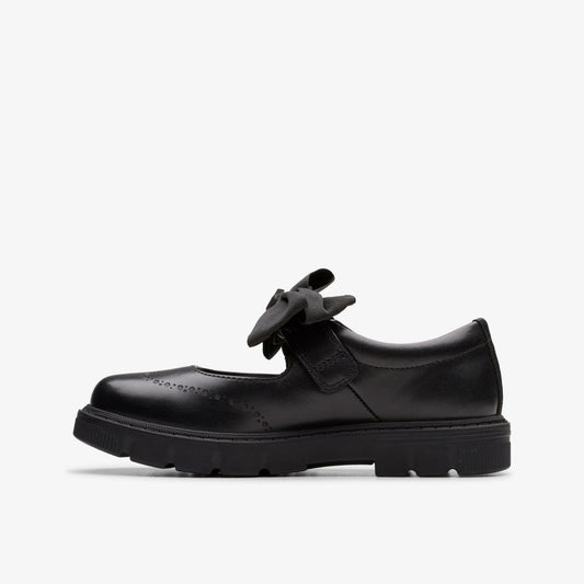 Lorcam Jane Kid Black Leather | Clarks for sale
