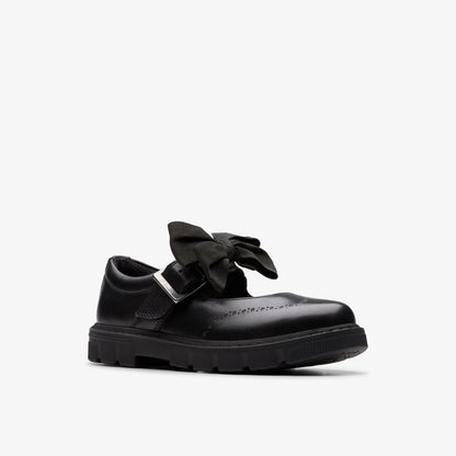 Lorcam Jane Kid Black Leather | Clarks for sale